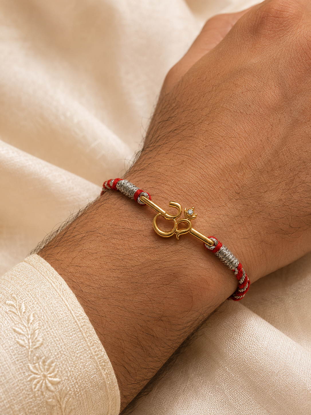 Om Convertible Watch Charm Rakhi G (Brass)