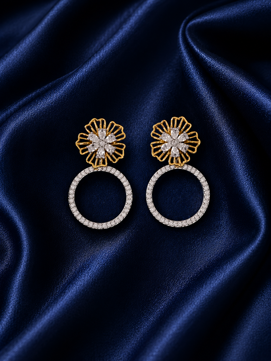 4 in 1 Arela Pure Silver Detachable Earring