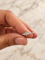 Zavya 925 Silver Cz Toe Ring