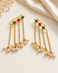 925 Silver Pearl Tassel Earcuff