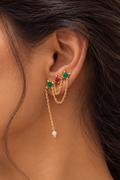 Charcha Red & Green in 925 Pure Silver