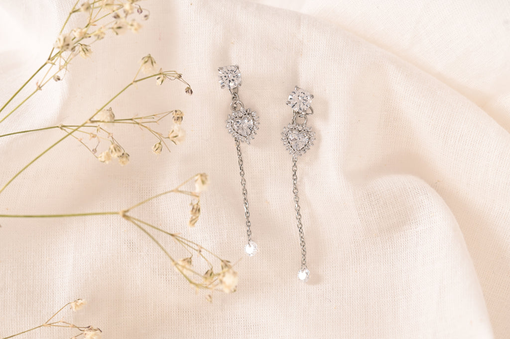4 in 1 Pure Silver Detachable Ella earring