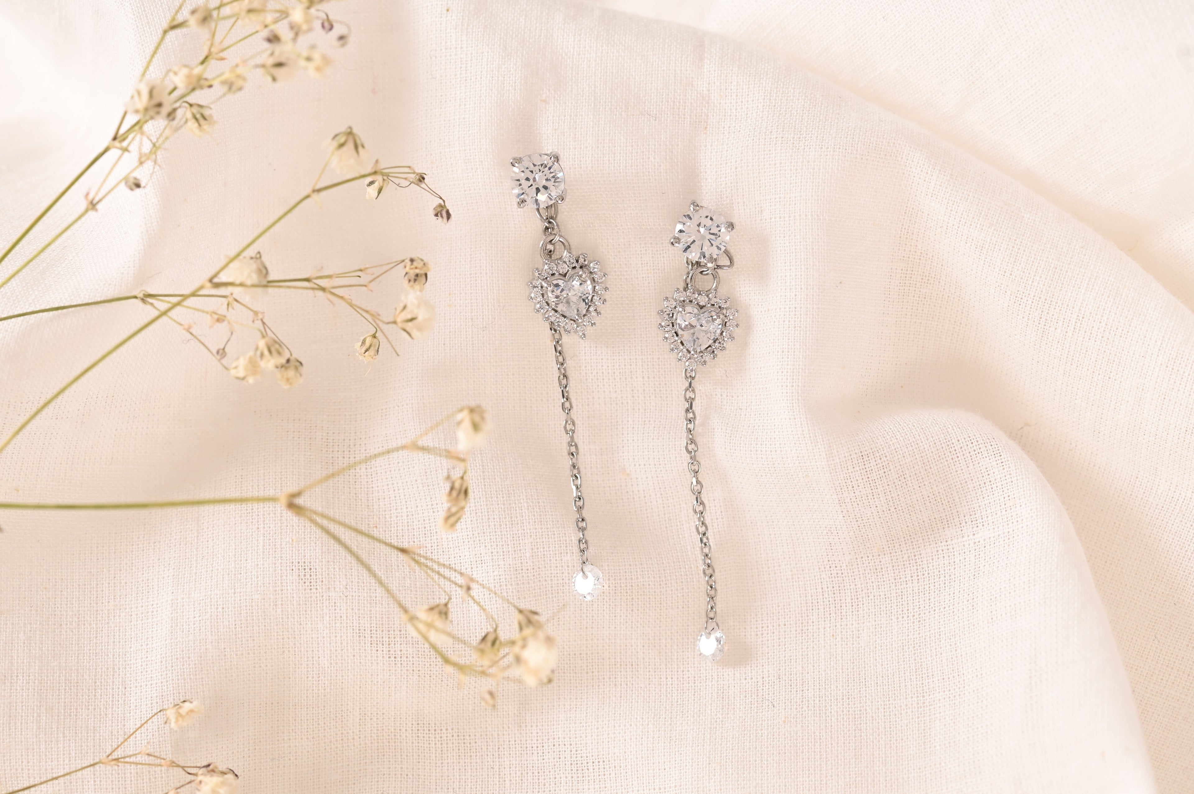 4 in 1 Pure Silver Detachable Ella earring