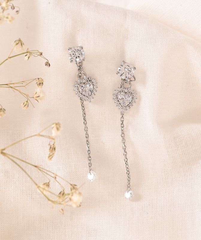 4 in 1 Pure Silver Detachable Ella earring