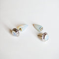Flower cone white stud