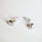 Flower cone white stud
