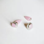 Flower cone pink stud