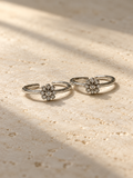 Daisy 925 Silver Cz Toe Ring