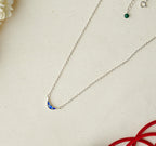 Mini Chand Blue Chain Pendant
