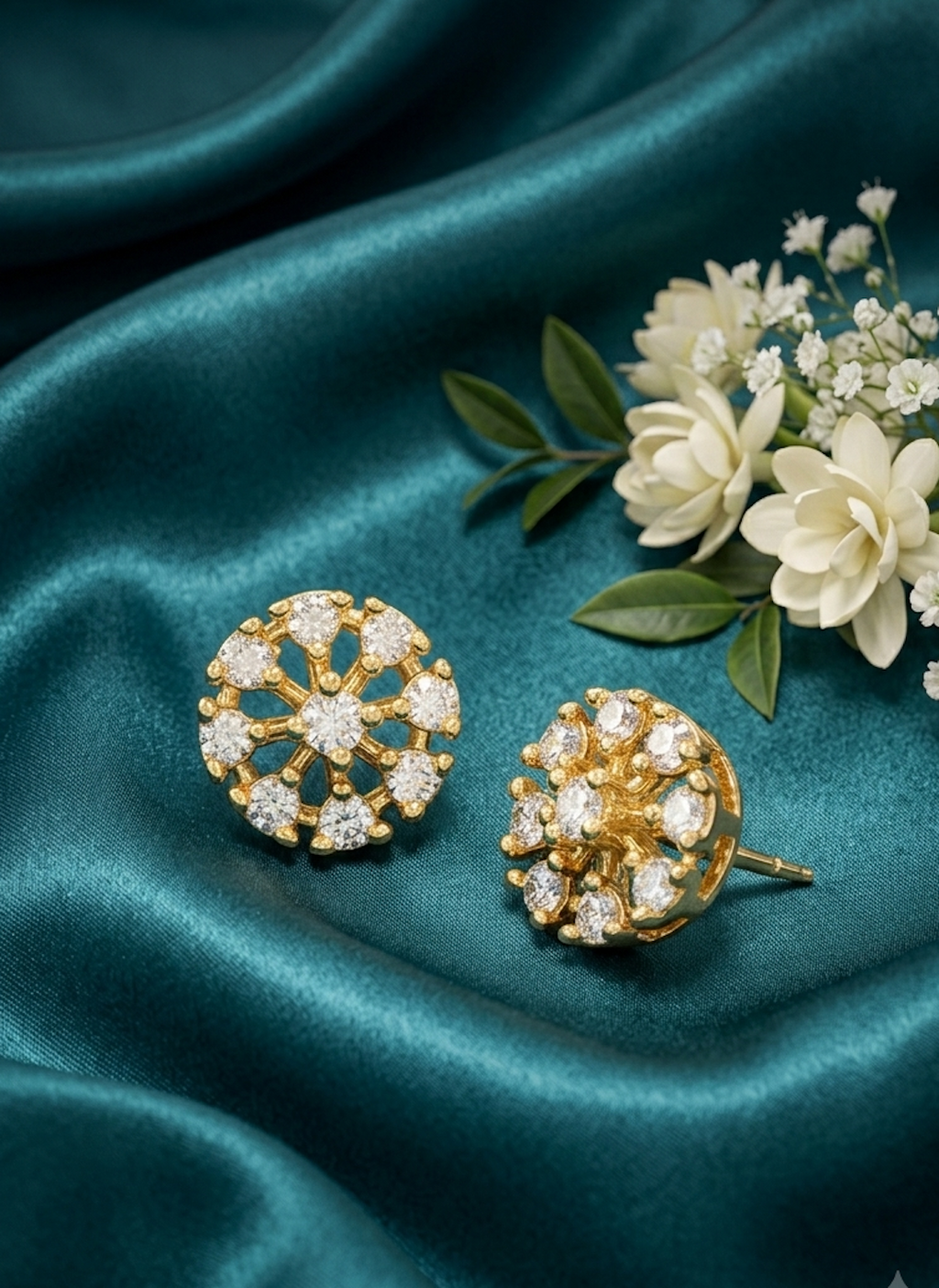 925 Pure Silver Cluster Stud G