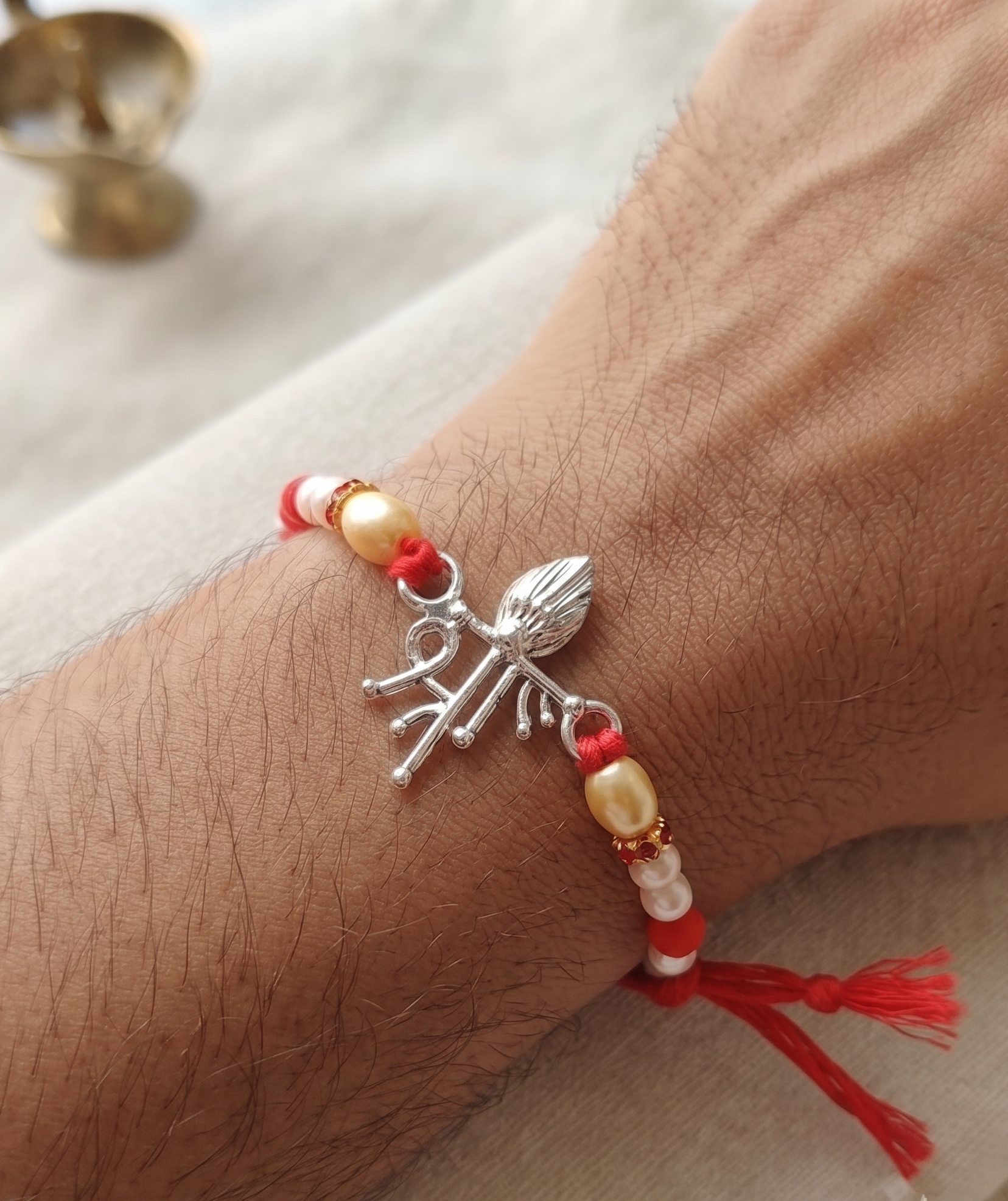 925 Pure Silver Shree Silver Rakhi