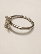 Three Petal 925 Silver Cz Toe Ring