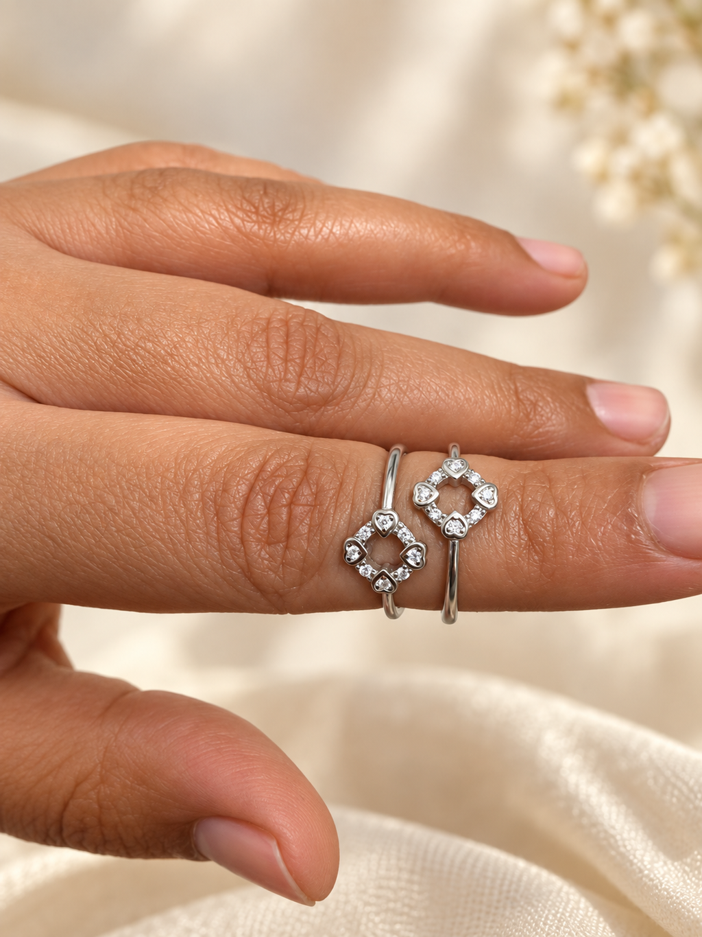 Cira 925 Silver Cz Toe Ring