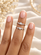 Heart 925 Silver Cz Toe Ring