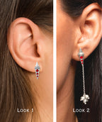 Red Teer - 2 in 1 earring