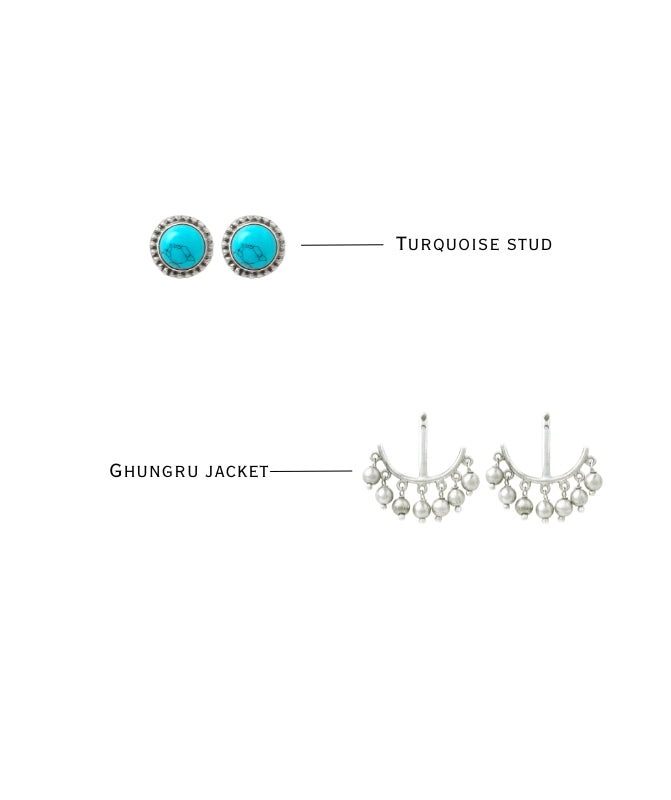 Sanchana - 2 in 1 earring