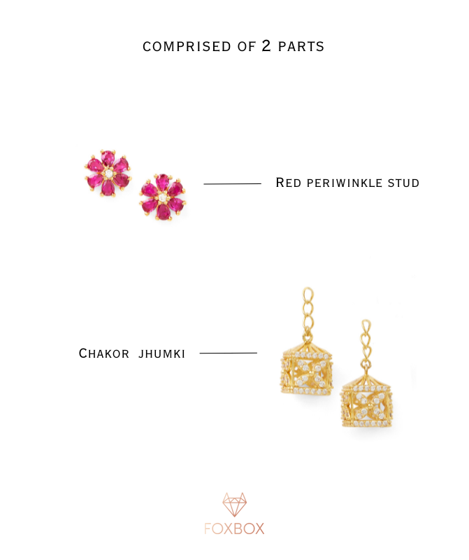 Myra 2 in 1 earring