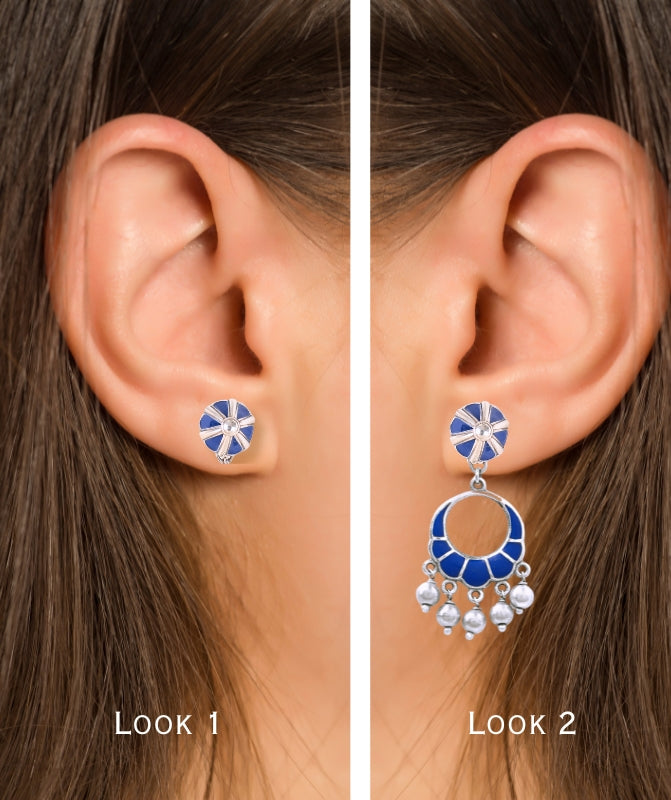 Indigo Affair 2 in 1 earring
