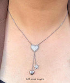 Heart & star pendant chain