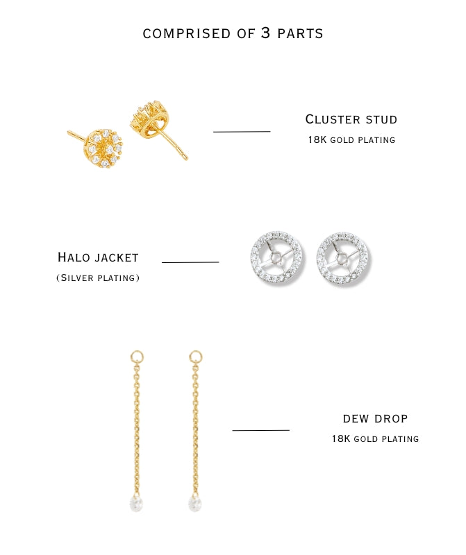 Gily 4 in 1 earring