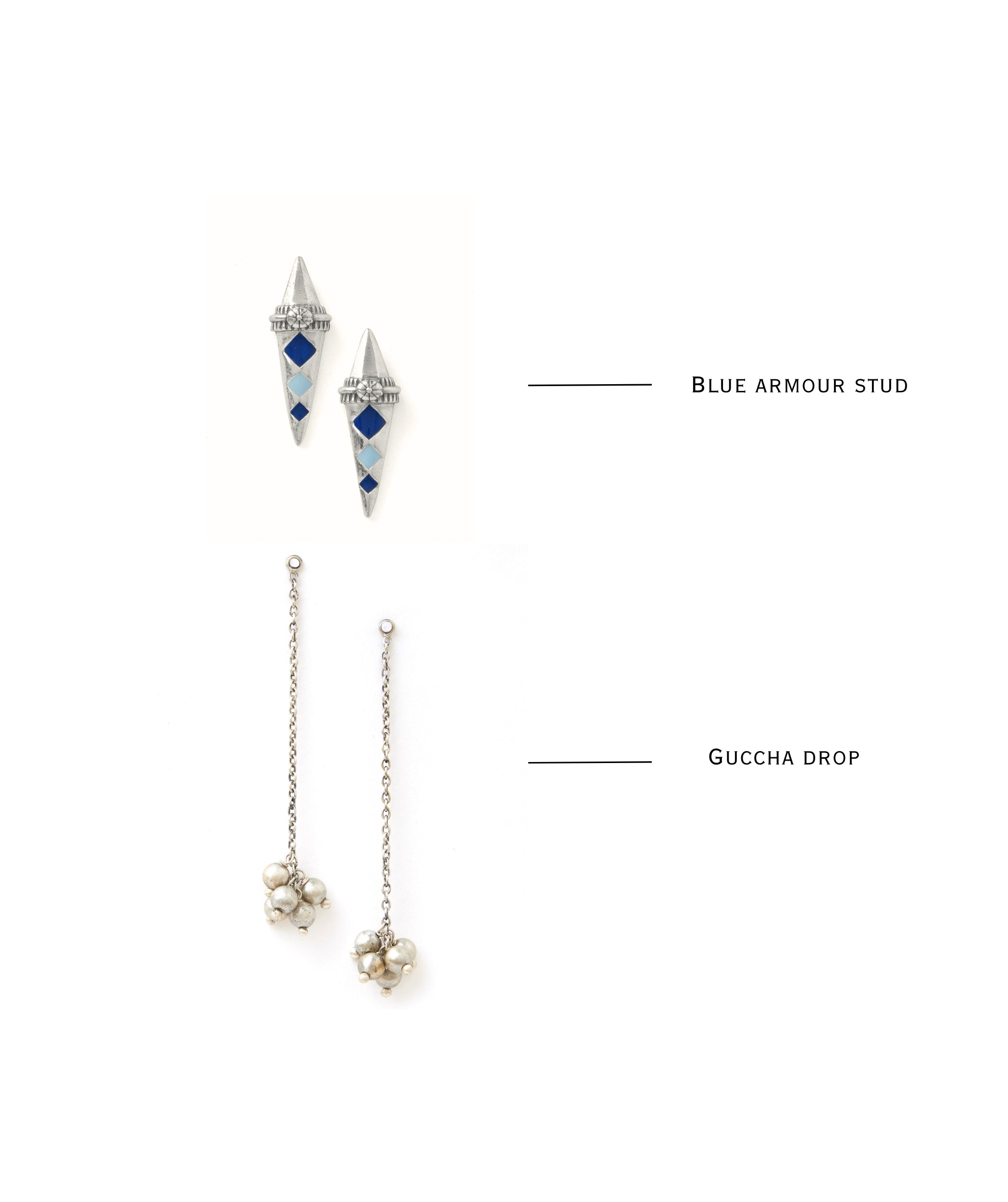 Teer Drop 2 in 1 earring