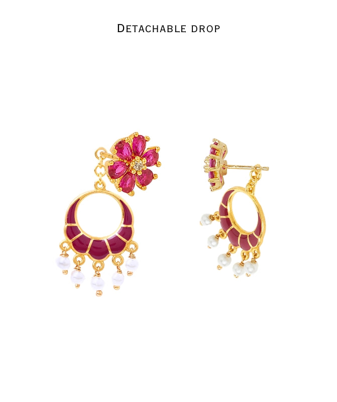 Rubina 2 in 1 earring