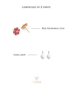 Gloria 2 in 1 earring