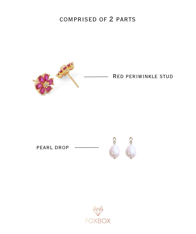 Gloria 2 in 1 earring