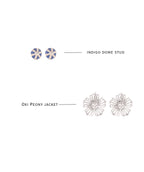 Indigo Dhalia - 2 in 1 earring