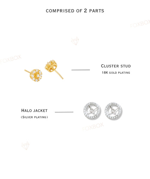 Lune 2 in 1 earstud