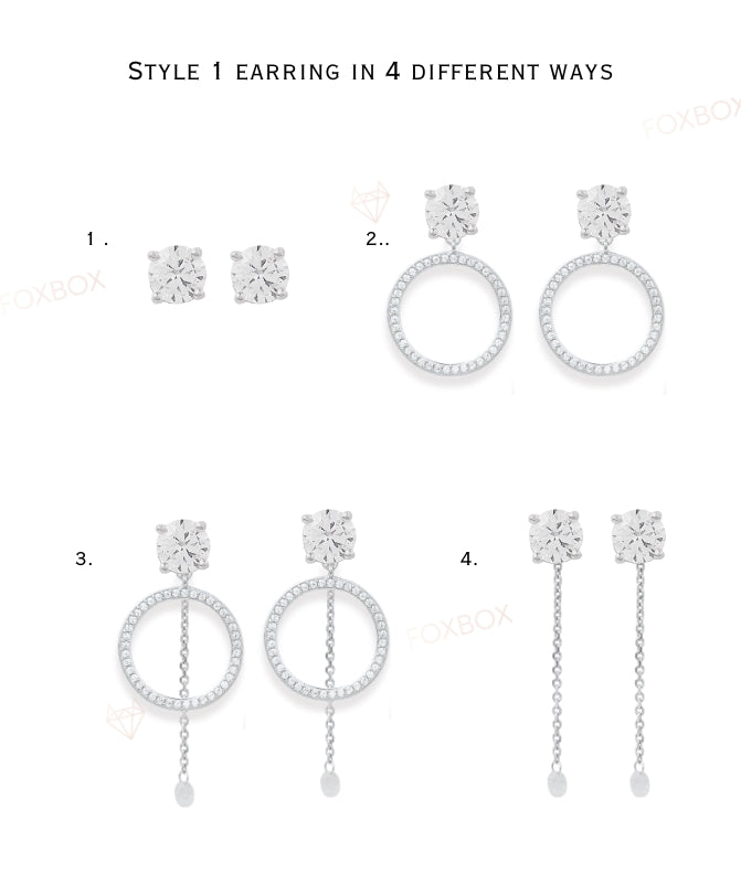 Emara 4 in 1 earring