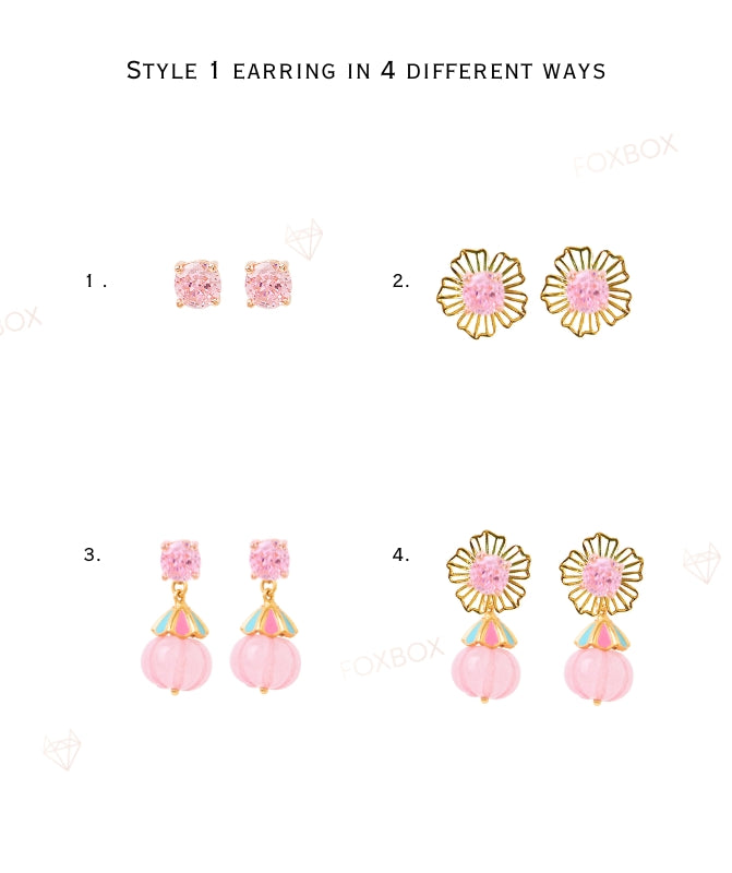 Daisy 4 in 1 earring