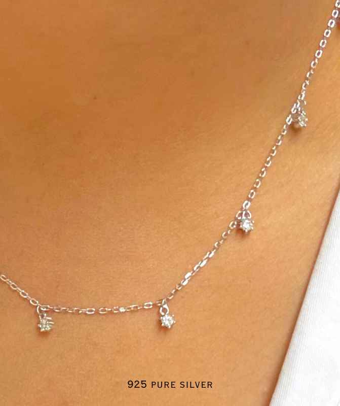 Cz Charm Necklace 2