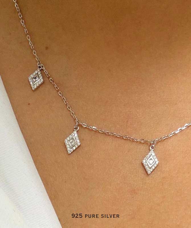 Cz Charm Necklace 4