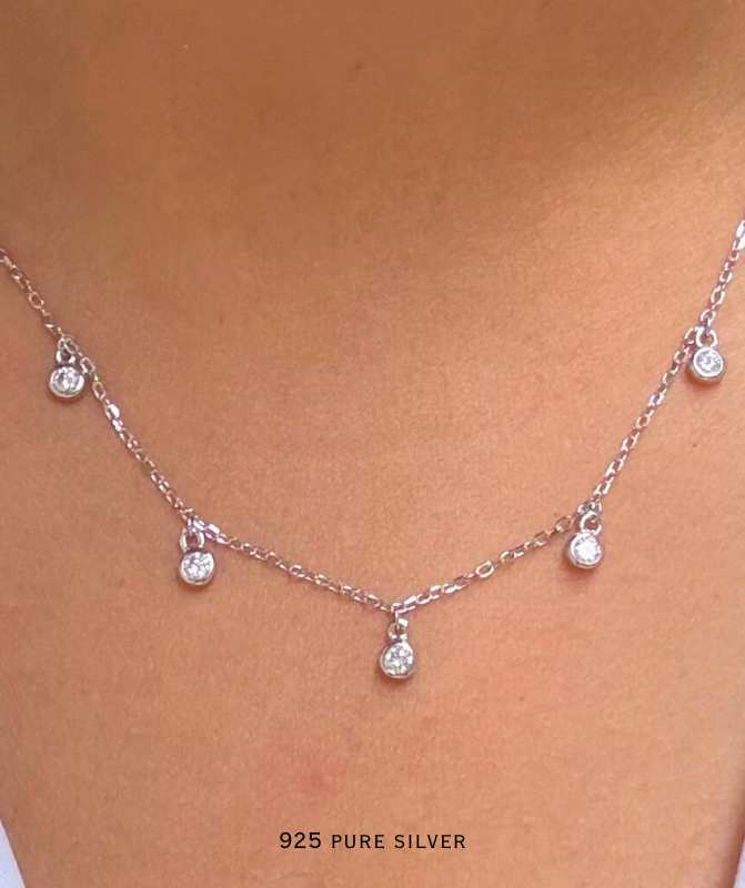 Cz Charm Necklace 5