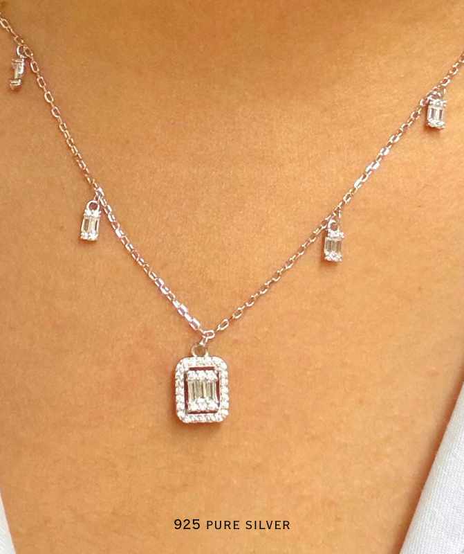 Baguette Charm necklace 2