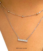 Cz 2 Layer necklace 2