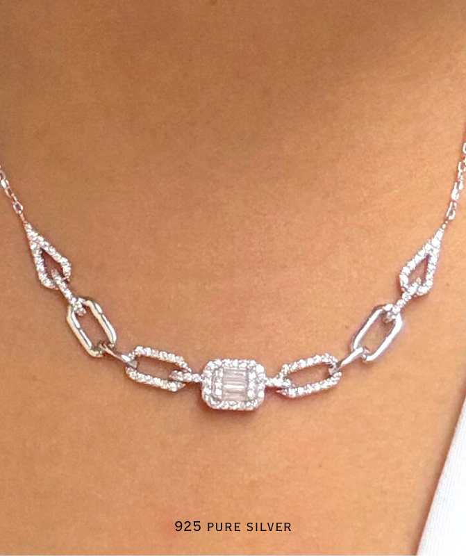 Baguette necklace 2