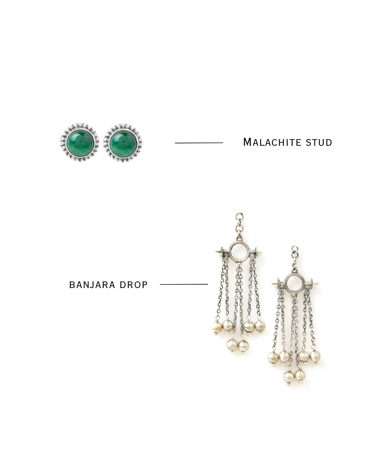Jhanjari Green - 2 in 1 earring