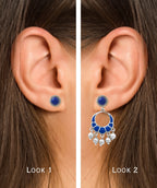 Indigo Love 2 in 1 earring