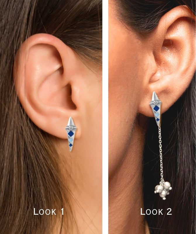 Teer Drop 2 in 1 earring