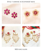 Afra 4 in 1 earring
