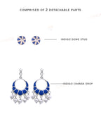 Indigo Affair 2 in 1 earring