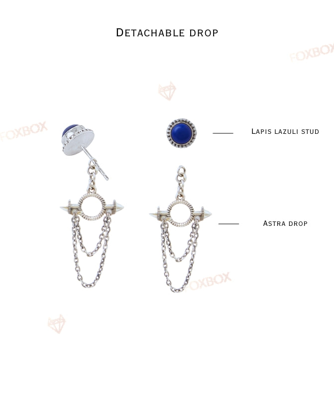 Indigo Astra 2 in 1 earring
