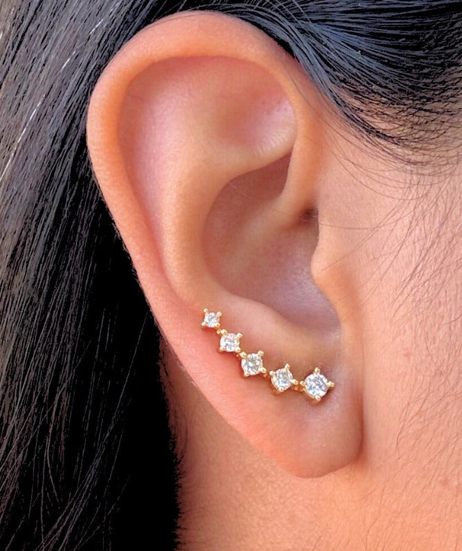 925 Silver Stary Night Earcuff S