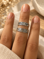 Band Pure Silver Toe Ring 1