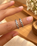 Twisted Pure Silver Toe Ring