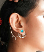 4 in 1 Pure SIlver Detachable Ghunguru Earring