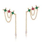 Charcha Red & Green in 925 Pure Silver